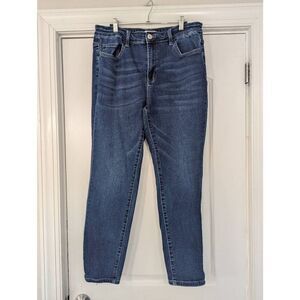 Vervet High Waisted Jeans‎ women's size 14 medium wash classic straight skinny
